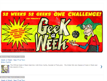 Tablet Screenshot of geek-a-week.blogspot.com