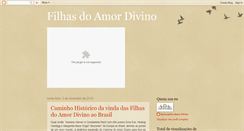 Desktop Screenshot of filhasdoamordivino.blogspot.com