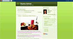 Desktop Screenshot of diyanazman.blogspot.com