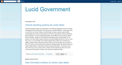 Desktop Screenshot of lucidgovernment.blogspot.com