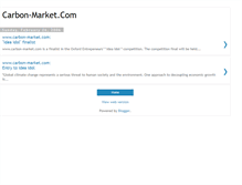 Tablet Screenshot of carbon-market.blogspot.com