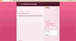 Desktop Screenshot of a-lil-bit-of-everything.blogspot.com