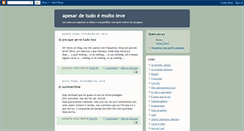 Desktop Screenshot of apesardetudomuitoleve.blogspot.com