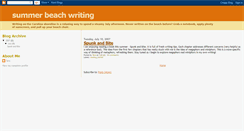 Desktop Screenshot of beachwriting.blogspot.com