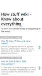 Mobile Screenshot of howstuffwiki.blogspot.com