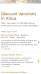 Mobile Screenshot of discount-vacations-africa.blogspot.com