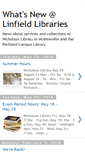 Mobile Screenshot of linfieldlibrarynews.blogspot.com