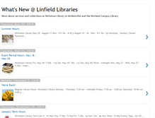 Tablet Screenshot of linfieldlibrarynews.blogspot.com