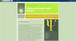 Desktop Screenshot of bitacoradelbuquetallertercero.blogspot.com