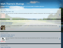 Tablet Screenshot of marktharmesmusings.blogspot.com