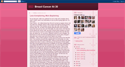 Desktop Screenshot of breastcancerat30.blogspot.com