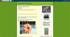 Desktop Screenshot of gracieluvcreations.blogspot.com