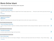 Tablet Screenshot of bisnisonlineislami.blogspot.com