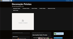 Desktop Screenshot of decoracaopelotas.blogspot.com