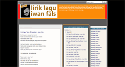 Desktop Screenshot of lirik-lagu-iwan-fals.blogspot.com