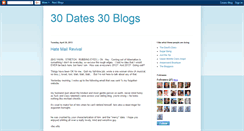 Desktop Screenshot of 30dates30blogs.blogspot.com