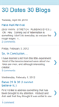 Mobile Screenshot of 30dates30blogs.blogspot.com