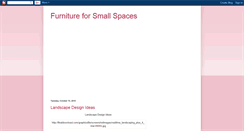 Desktop Screenshot of furnitureforsmallspaces.blogspot.com