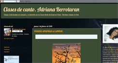 Desktop Screenshot of clasesdecantoadriana.blogspot.com