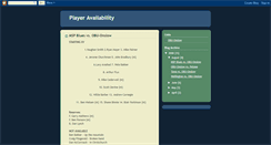 Desktop Screenshot of playeravailability.blogspot.com