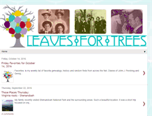 Tablet Screenshot of leavesfortrees.blogspot.com
