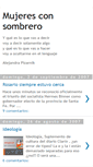 Mobile Screenshot of mujeresconsombrero.blogspot.com