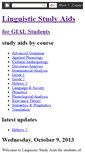 Mobile Screenshot of linguisticstudyaids.blogspot.com
