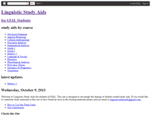 Tablet Screenshot of linguisticstudyaids.blogspot.com
