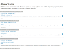 Tablet Screenshot of abrantextos.blogspot.com