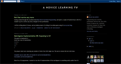 Desktop Screenshot of fsharpnovice.blogspot.com