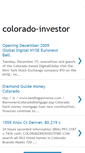 Mobile Screenshot of coloradoinvestor.blogspot.com