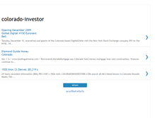 Tablet Screenshot of coloradoinvestor.blogspot.com