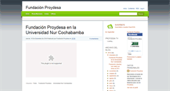 Desktop Screenshot of fundacionproydesa.blogspot.com