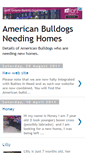 Mobile Screenshot of americanbulldogsneedinghomes.blogspot.com