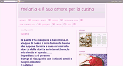 Desktop Screenshot of melaniaeilsuoamoreperlacucina.blogspot.com