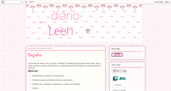 Desktop Screenshot of diario-da-leeh.blogspot.com