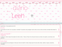 Tablet Screenshot of diario-da-leeh.blogspot.com