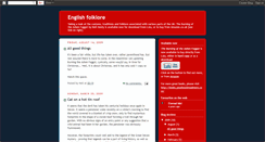 Desktop Screenshot of englishfolklore.blogspot.com