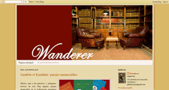 Desktop Screenshot of caminante-wanderer.blogspot.com