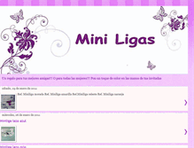 Tablet Screenshot of lasminiligas.blogspot.com