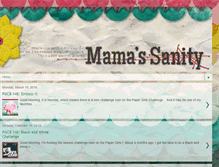 Tablet Screenshot of mamasanity.blogspot.com