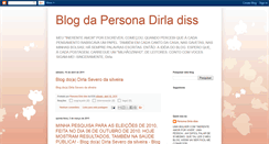 Desktop Screenshot of blogdapersonadirladiss.blogspot.com