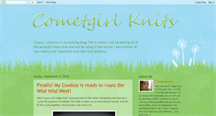 Desktop Screenshot of cometgirlknits.blogspot.com
