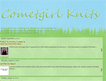 Tablet Screenshot of cometgirlknits.blogspot.com