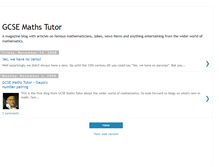 Tablet Screenshot of gcse-maths-tutor.blogspot.com