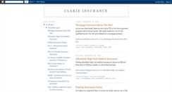 Desktop Screenshot of clarieinsurance.blogspot.com