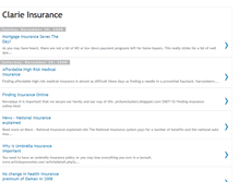 Tablet Screenshot of clarieinsurance.blogspot.com