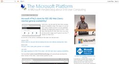 Desktop Screenshot of microsoftplatform.blogspot.com