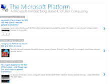 Tablet Screenshot of microsoftplatform.blogspot.com