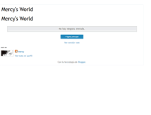 Tablet Screenshot of mercysthings.blogspot.com